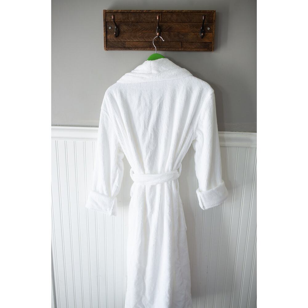 Cozy Earth Ribbed Terry Bath Robe Small NEW - Picture 4 of 5